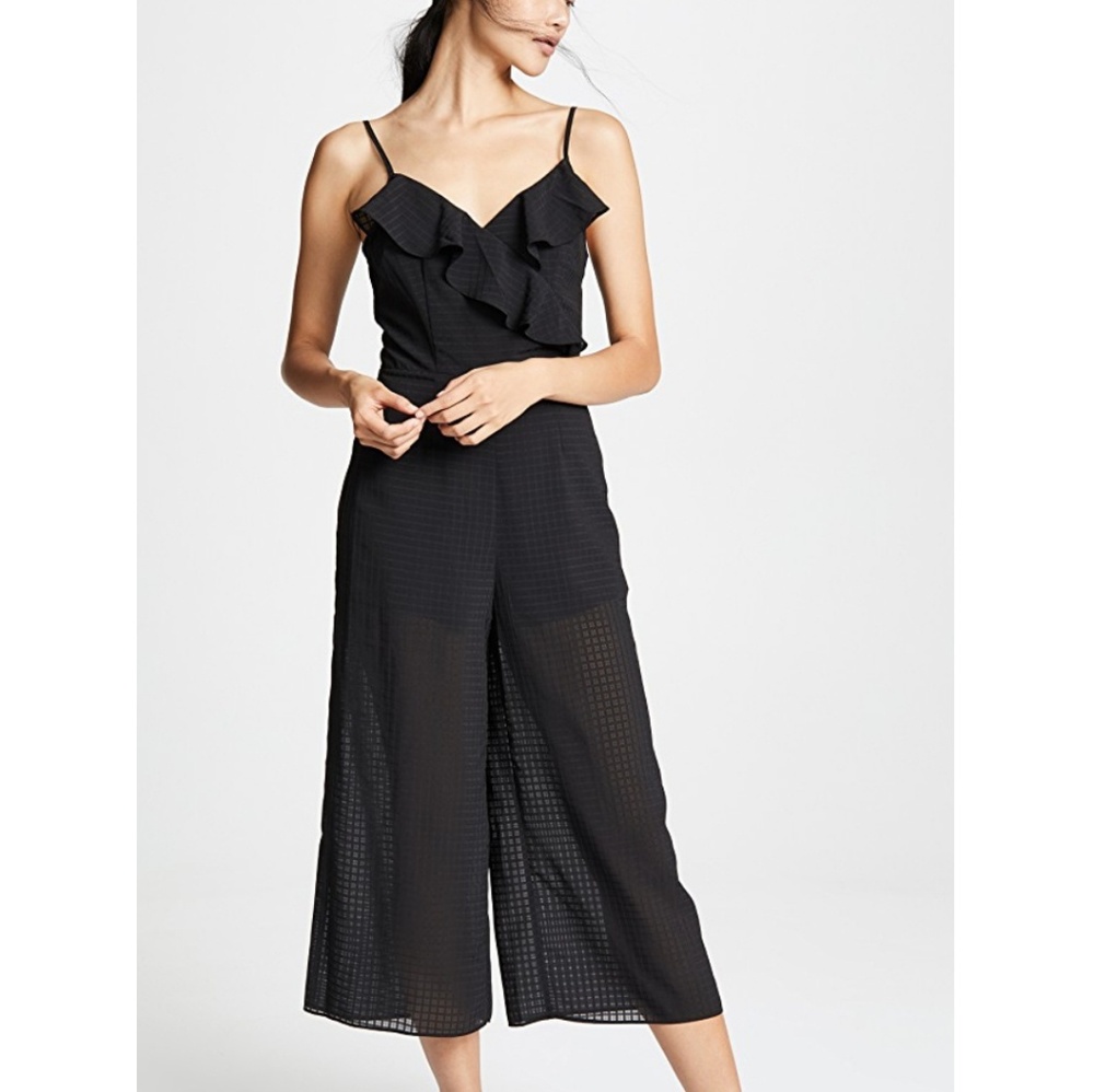 THE FIFTH LABEL WINDOWPANE JUMPSUIT